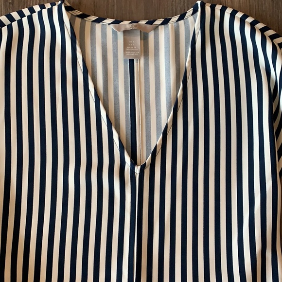 Navy/White Striped Dress - Picture 4 of 4